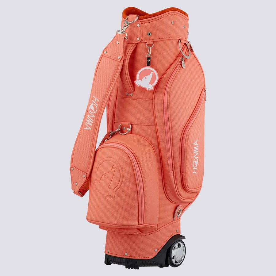 Túi gậy golf CADDIE BAG BROWN CB12505 | HONMATúi gậy golf CADDIE BAG WHEEL BAG CORAL CB12508 | HONMA