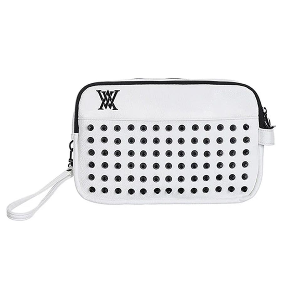 Túi golf xách tay Stud Pouch - White AGXUUPU01WHF | Anew Golf