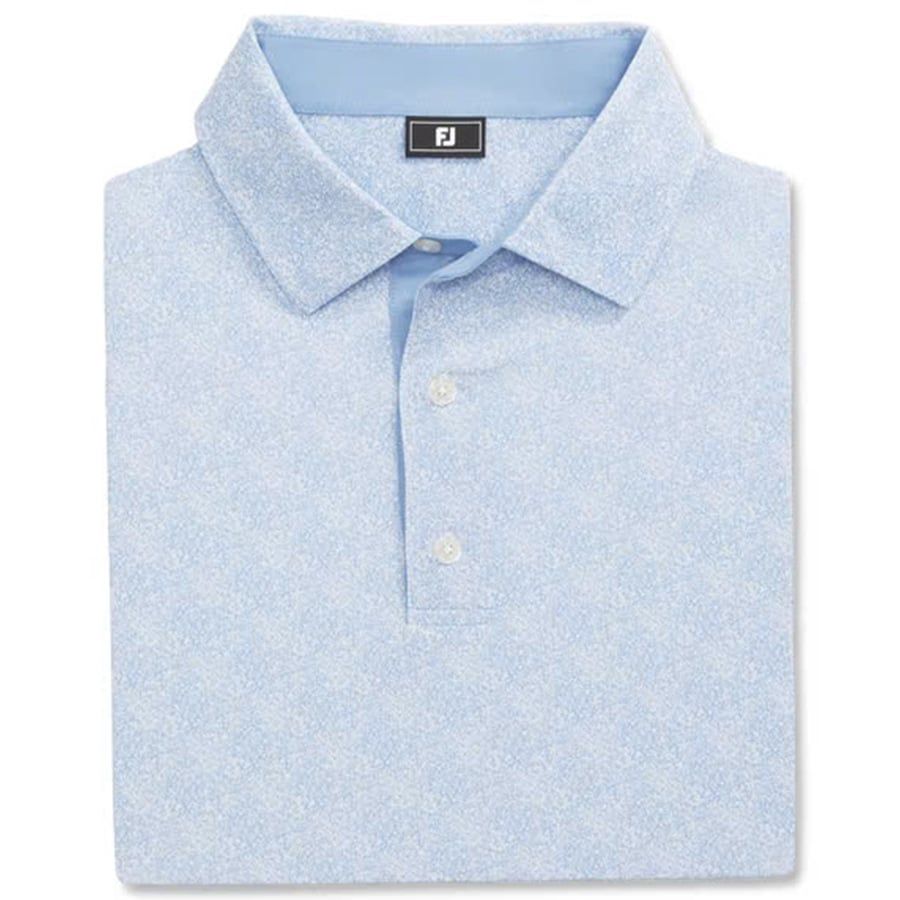 Áo golf nam tay ngắn Speckle Print Lisle Blue Jay/White 32772 | FootJoÁo golf nam tay ngắn Speckle Print Lisle Blue Jay/White 32772 | FootJoy