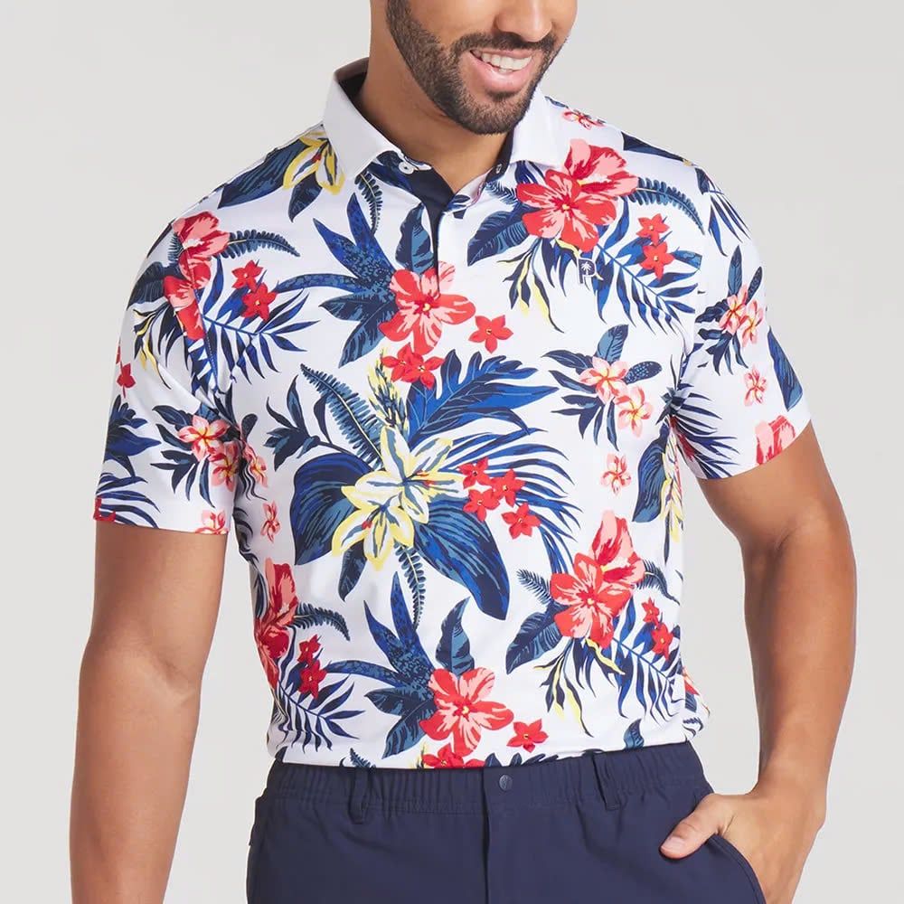 Áo golf nam tay ngắn PUMA X PTC Floral Polo 62956902 | PUMA