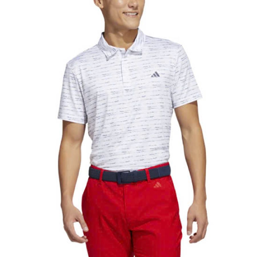 Áo golf nam tay ngắn Stripe Zip IC1346 | AdidasẢnh mẫu phía trước áo golf nam tay ngắn Stripe Zip IC1346 | Adidas