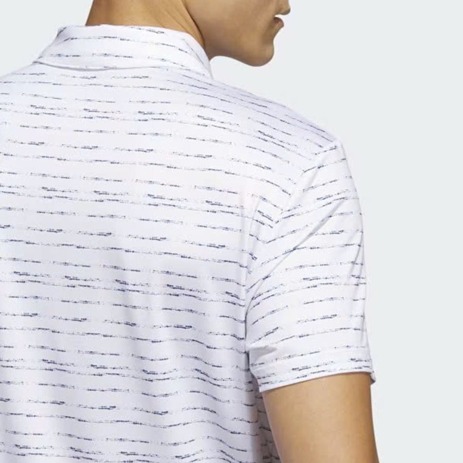 Áo golf nam tay ngắn Stripe Zip IC1346 | AdidasẢnh mẫu phía sau áo golf nam tay ngắn Stripe Zip IC1346 | Adidas