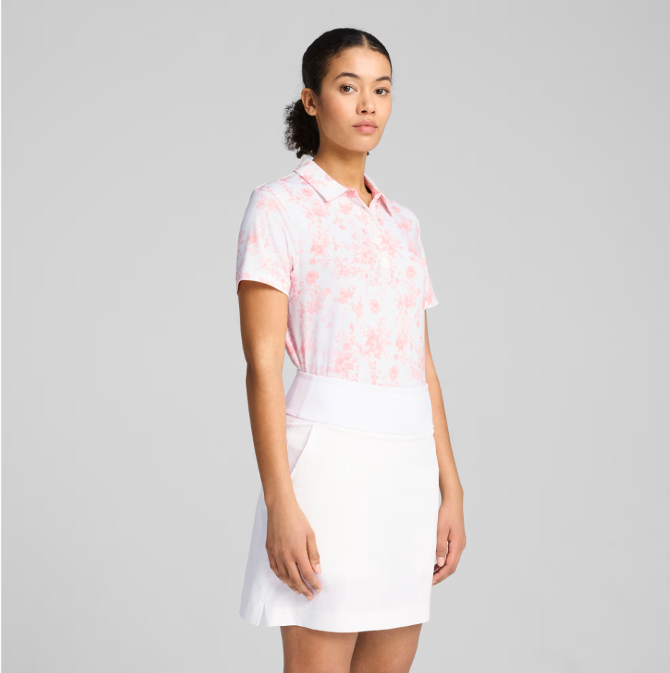 Áo golf nữ tay ngắn W Cloudspun Toile SS Polo 63073901 | PUMA