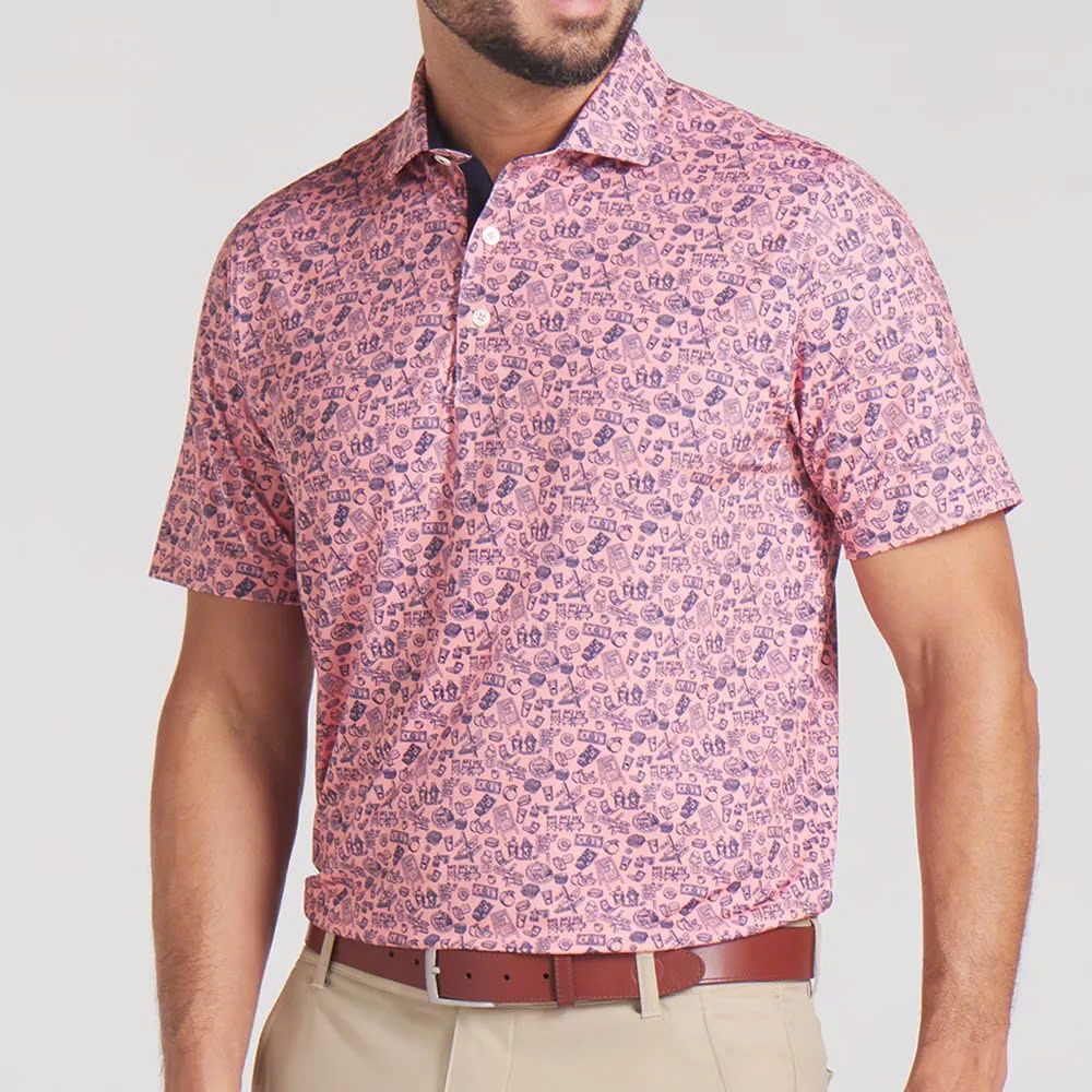 Áo golf nam tay ngắn MATTR Peach Stand Polo 63057903 | PUMA
