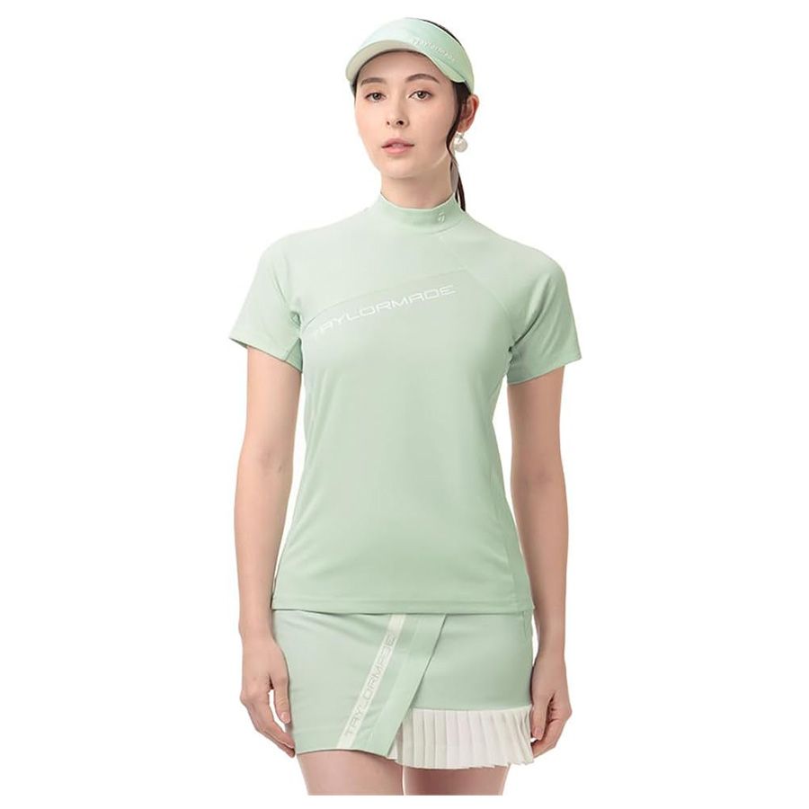 Áo golf nữ tay ngắn T-ICE Mesh S/S Mock2WSMO-TL464 ICE MINT M19755 | TÁo golf nữ tay ngắn T-ICE Mesh S/S Mock2WSMO-TL464 ICE MINT M19755 | TaylorMade