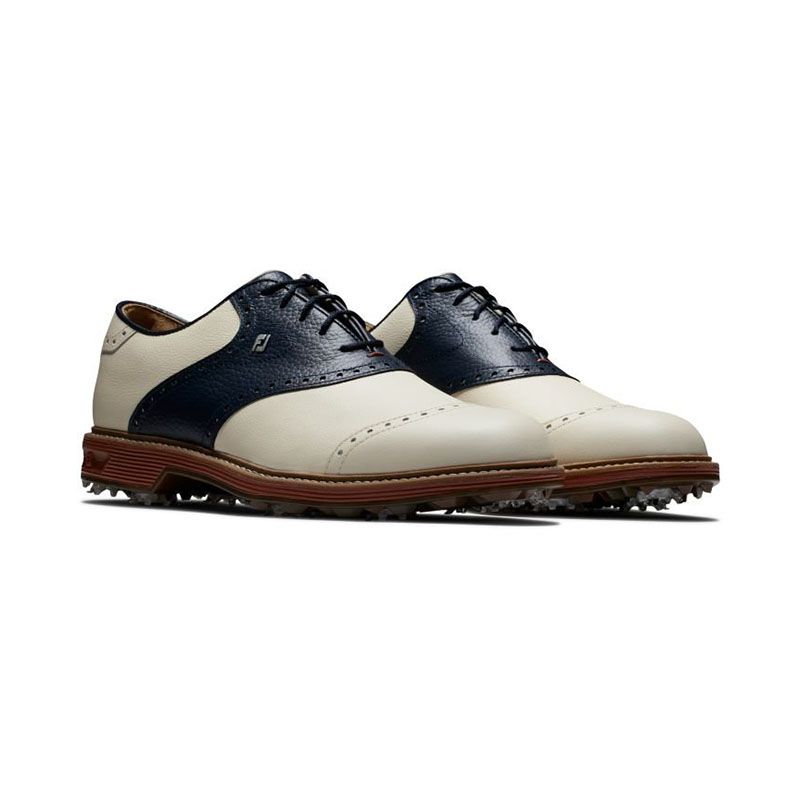 Giày golf nam FJ DRYJOYS Premiere CREAM/NAVY/RED 54350  | FootJoy | Tặ