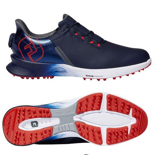 Giày golf nam FJ Fuel Sport BOA 55458 NAVY/RED | FootJoy | Tặng 1 dù g