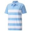 Áo golf nam tay ngắn PUMA 59911310 MATTR Kiwi Stripe Polo - Placid Blu