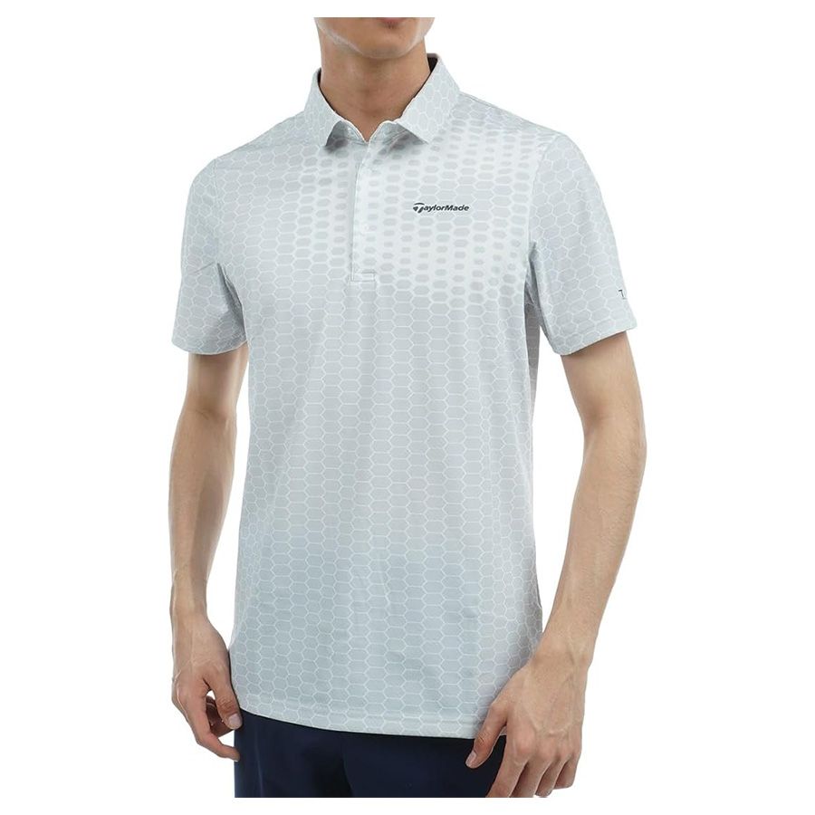 Áo golf tay ngắn nam 2MSPO-TL403 SP248607 | TaylorMadeÁo golf tay ngắn nam T-ICE Hex Box Gradient 2MSPO-TL403 WHITE M1954958 | TaylorMade