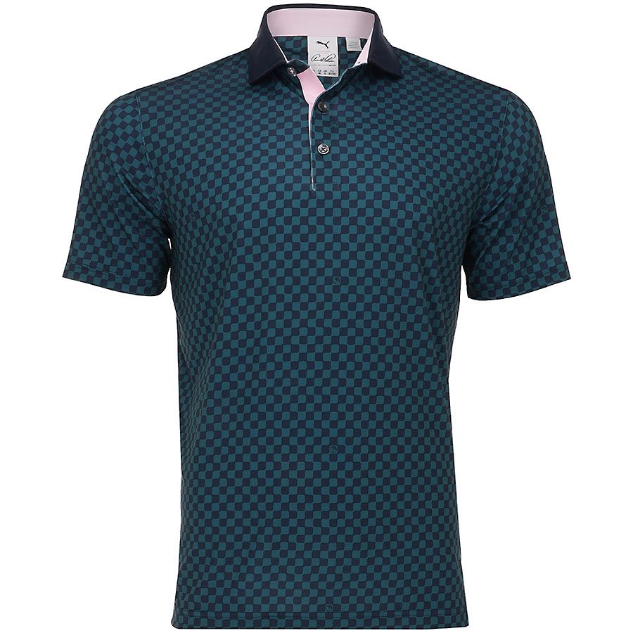 Áo golf tay ngắn nam PUMA X AP MATTR CHECKERED 62394904 | PUMA