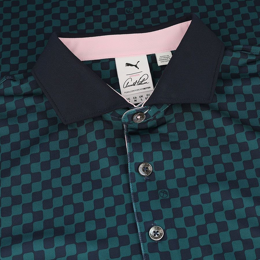 Áo golf tay ngắn nam PUMA X AP MATTR CHECKERED 62394904 | PUMA