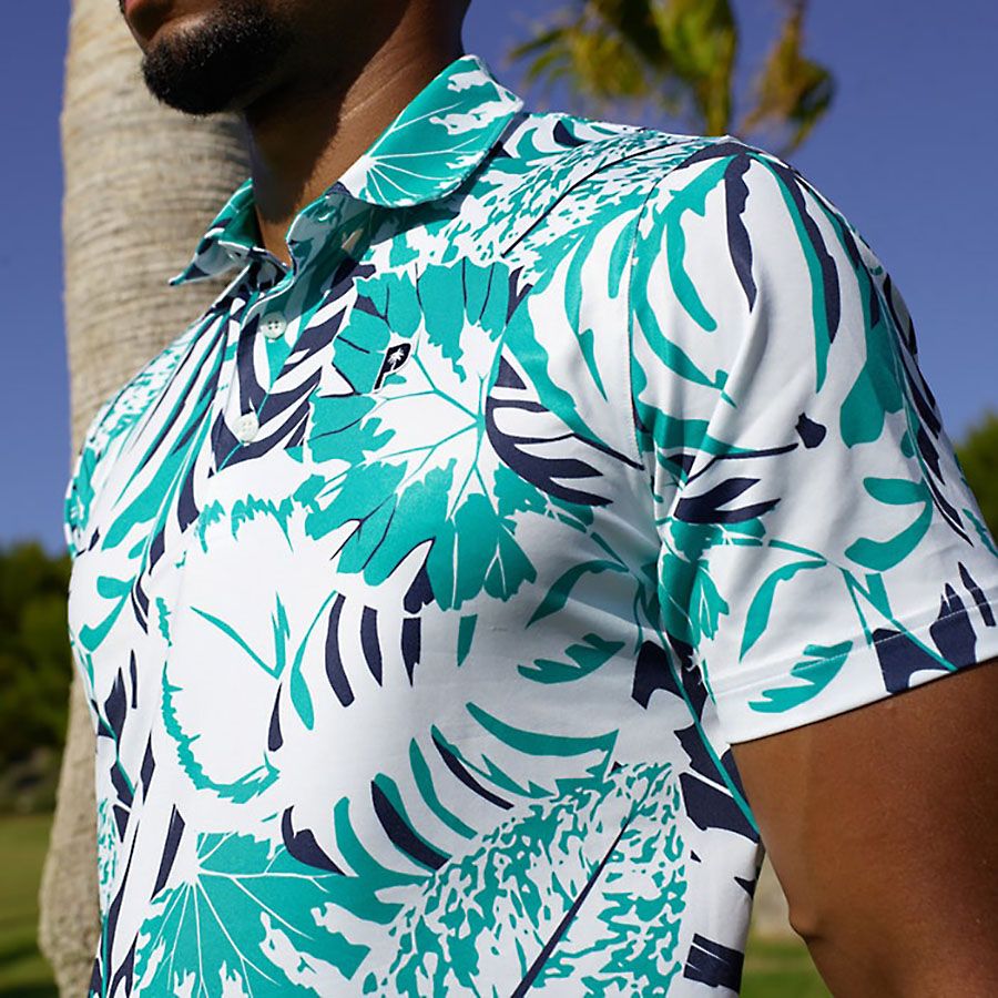 Áo golf tay ngắn nam PUMA X PTC PALM GLITCH 62683202 | PUMA