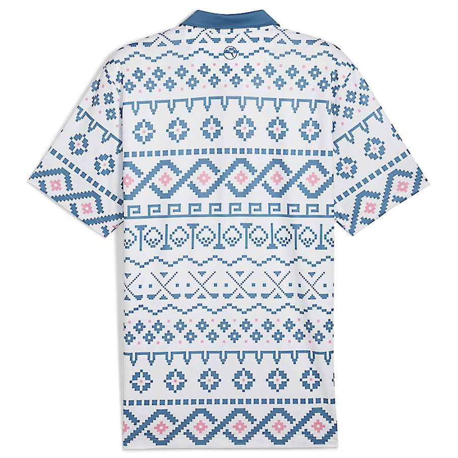 Áo golf tay ngắn nam FAIR ISLE PRINT 62683601 | PUMA