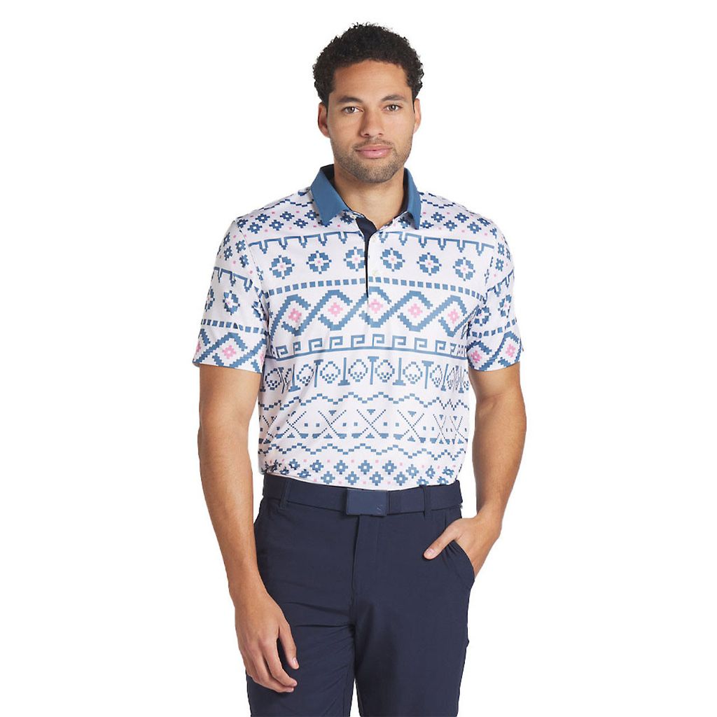 Áo golf tay ngắn nam FAIR ISLE PRINT 62683601 | PUMA