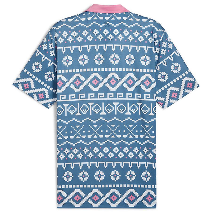 Áo golf tay ngắn nam FAIR ISLE PRINT 62683602 | PUMA
