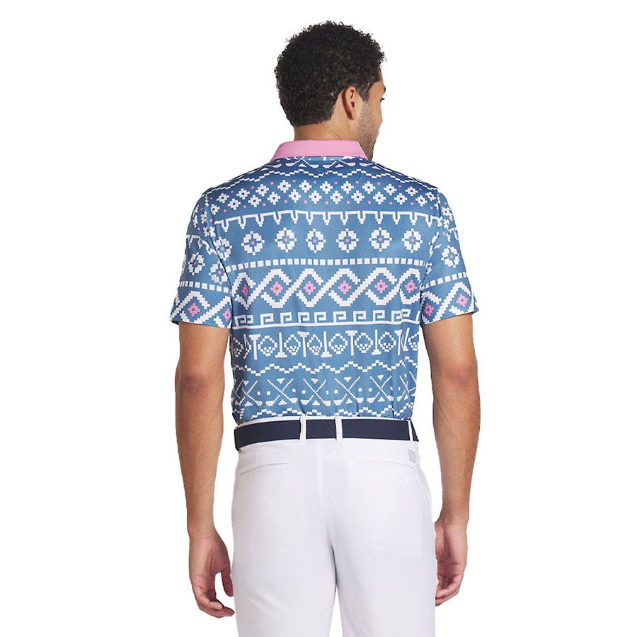 Áo golf tay ngắn nam FAIR ISLE PRINT 62683602 | PUMA