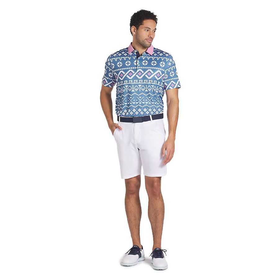 Áo golf tay ngắn nam FAIR ISLE PRINT 62683602 | PUMA
