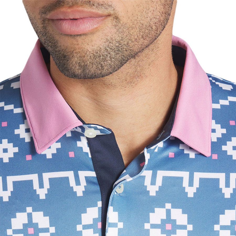 Áo golf tay ngắn nam FAIR ISLE PRINT 62683602 | PUMA