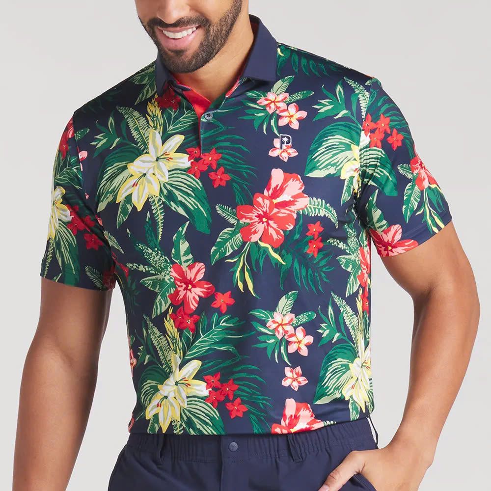 Áo golf nam tay ngắn PUMA X PTC Floral Polo 62956901 | PUMA
