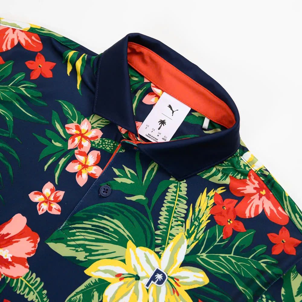 Áo golf nam tay ngắn PUMA X PTC Floral Polo 62956901 | PUMA