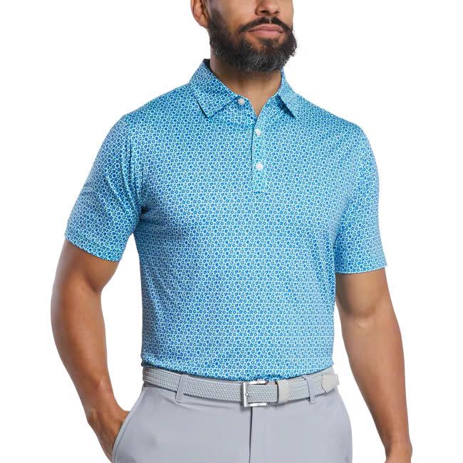 Áo golf nam tay ngắn Allover Floral Lisle 31493 | FootJoy