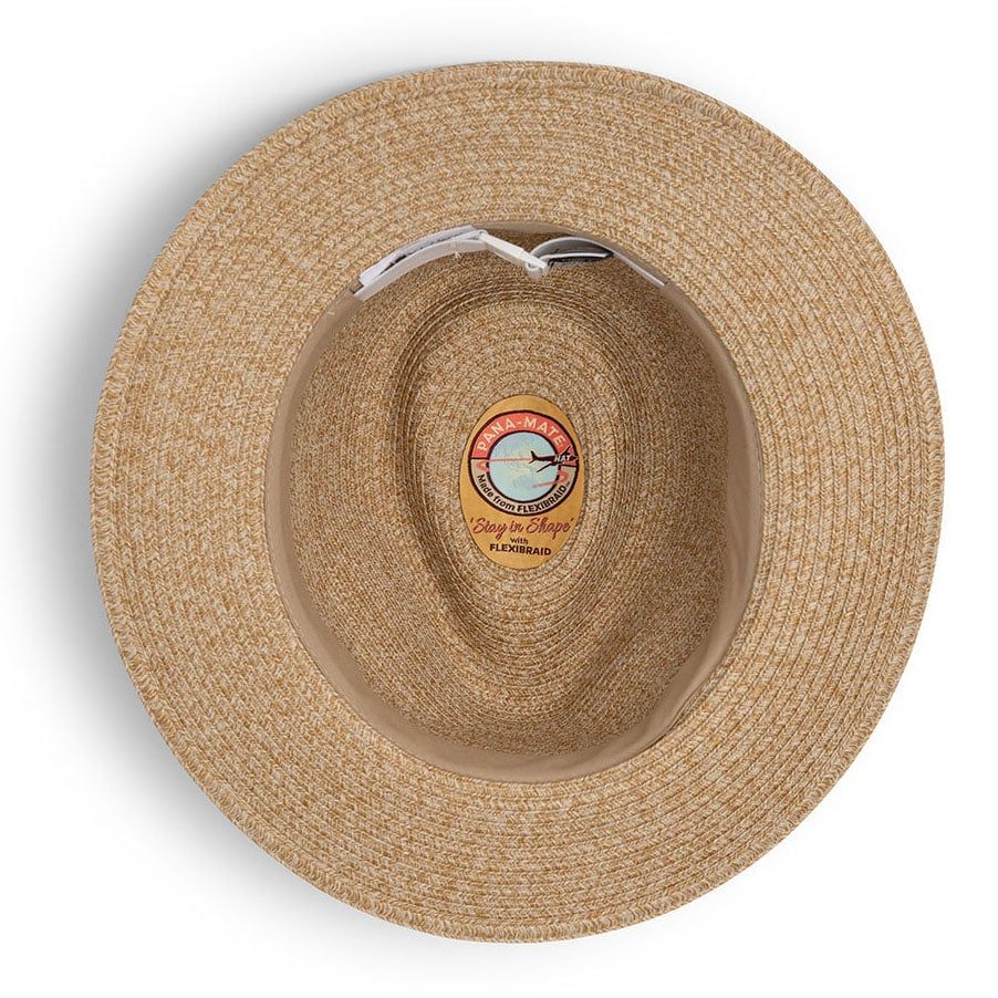 Mũ golf rộng vành REEF PANAMATE Hat Ball Marker CARAMEL | Evoke