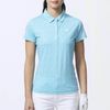 Áo golf nữ tay ngắn WOMEN'S TOSSED TULIPS SHIRT 80548 MAUI BLUE/WHITE