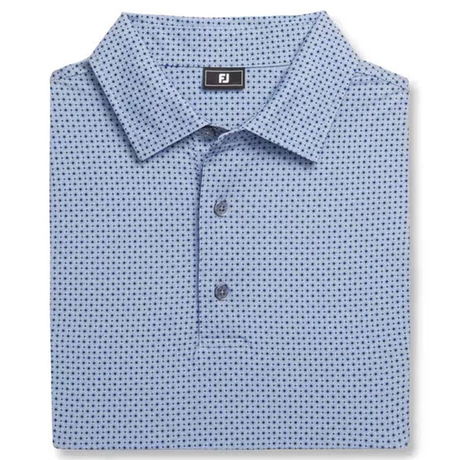 Áo golf nam tay ngắn Tonal Dot Print Lisle Lt. Blue 31486 | FootJoyÁo golf nam tay ngắn Tonal Dot Print Lisle Lt. Blue 31486 | FootJoy