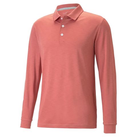 Áo golf nam tay dài 53910605 YouV Long Sleeve Polo Heartfelt | PUMA