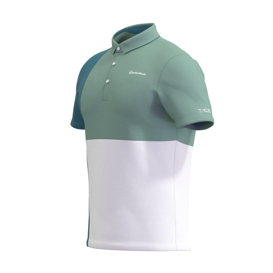 Áo golf nam tay ngắn 2MFPO-TL051 Green/White U21415 | Taylor Made