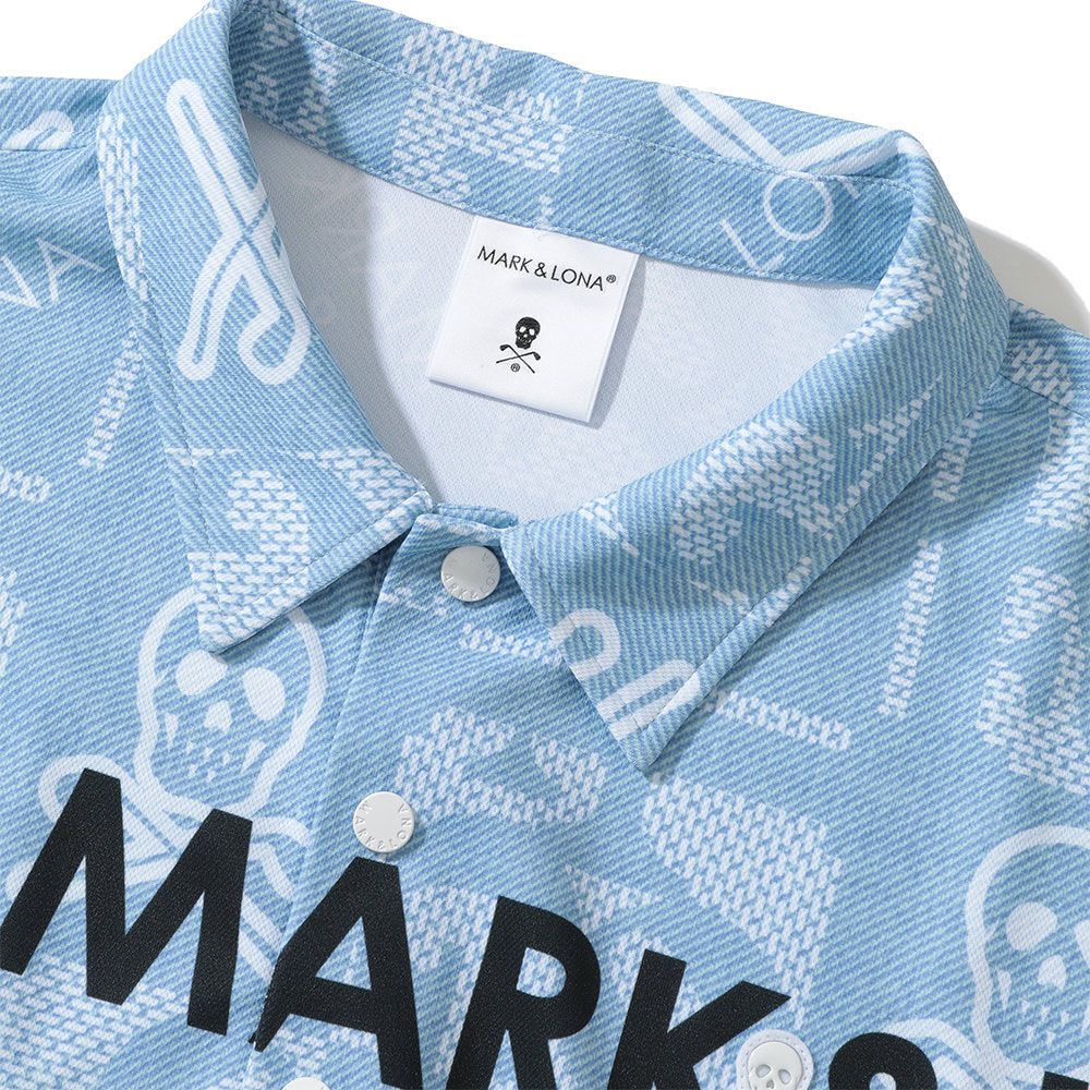 Áo golf nam tay ngắn FLOG Collar MLM-4A-AP04 Blue | MARK & LONA