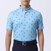 Áo golf nam tay ngắn MONOGRAM PRINT SHIRT 80465 TRUE BLUE | FootJoy