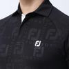 Áo golf nam tay ngắn SS DEBOSS FJ LOGO SHIRT 80481 BLACK | FootJoy