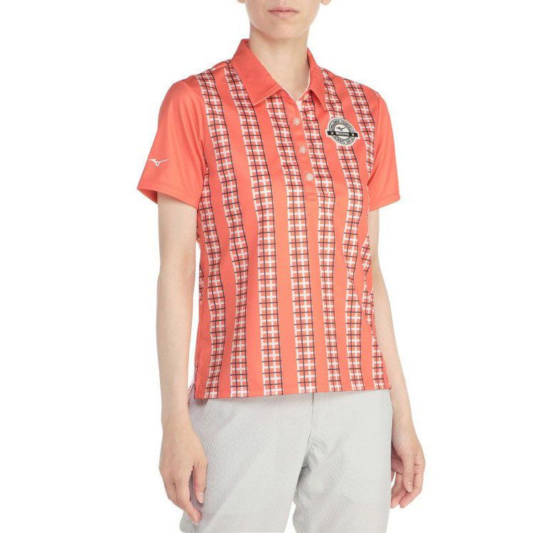 Áo golf nữ tay ngắn E2MA220763 QUICK DRY RANDOM CHECK SHIRT | Mizuno