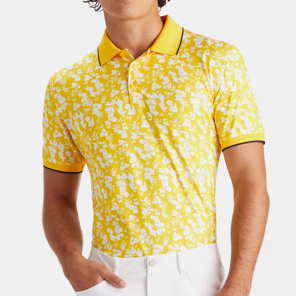 Áo golf tay ngắn nam G4MS23K061-FLYY Blossom Floral Polo - Fly Yellow