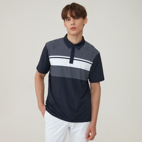 Áo golf tay ngắn nam GO221MTS42-NAVY | Lecoq