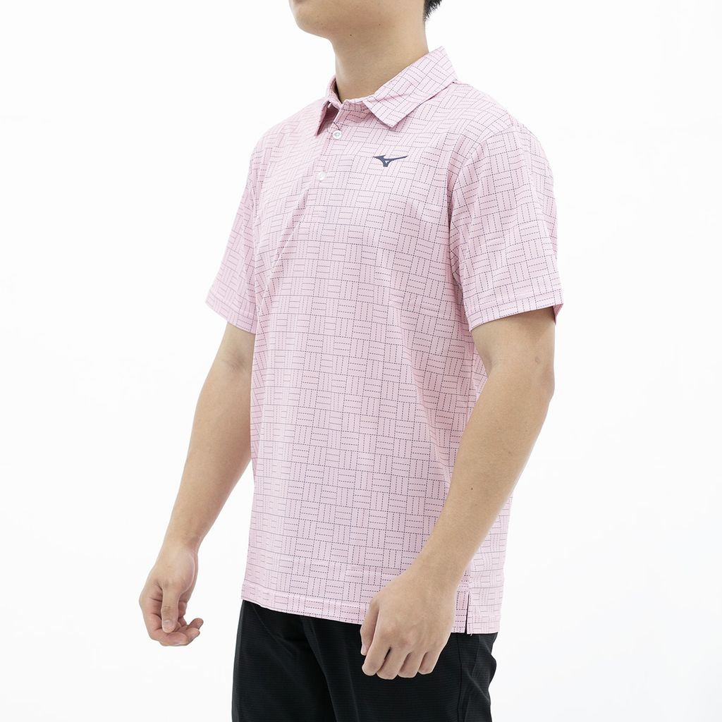 Áo golf tay ngắn nam SASHIKO CHECKED PRINT POLO 52SA300564 | Mizuno