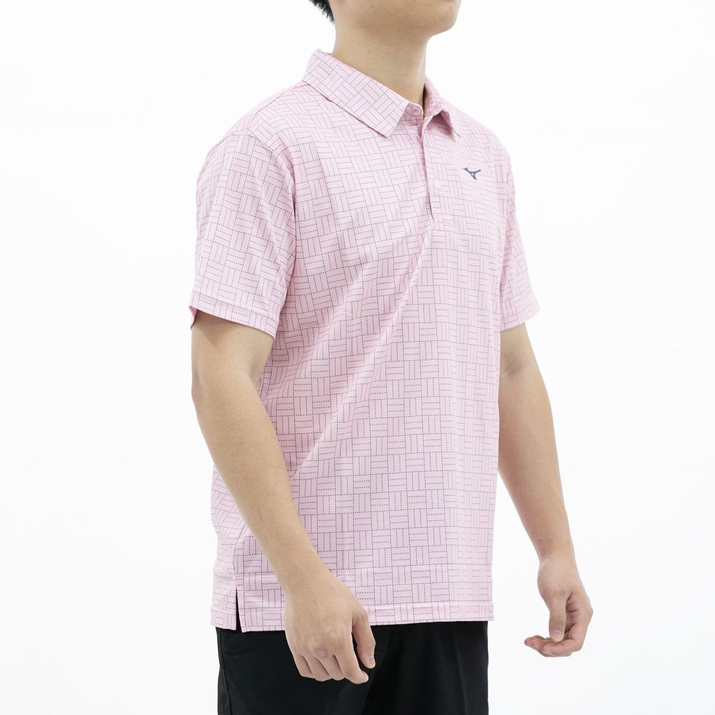 Áo golf tay ngắn nam SASHIKO CHECKED PRINT POLO 52SA300564 | Mizuno