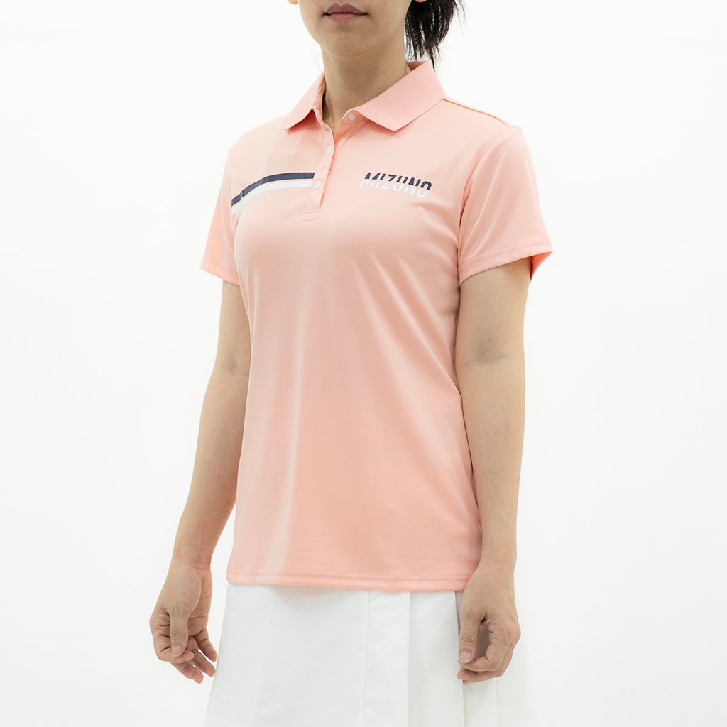 Áo golf tay ngắn nữ CHEST PRINT POLO W 52SA370151 | Mizuno