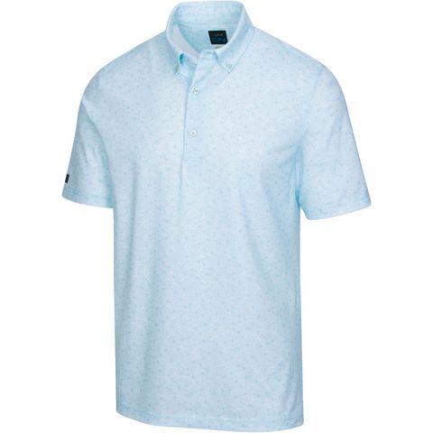 Áo golf nam tay ngắn G7S22K513_ICFL STARFISH BUTTON DOWN POLO - ICY FALLS | Greg Norman