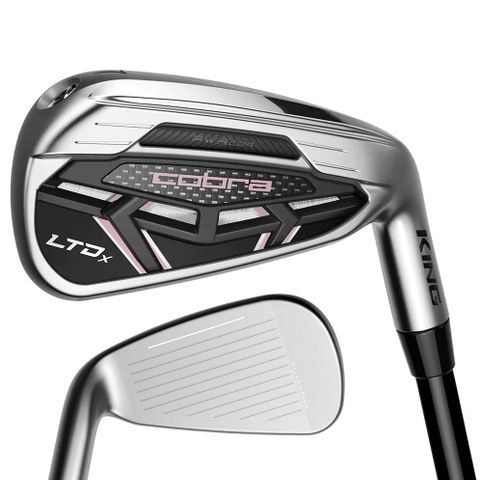 Bộ 6 gậy sắt nữ Women's LTDx Irons Black/Pink 2022 6-PWSW | Cobra