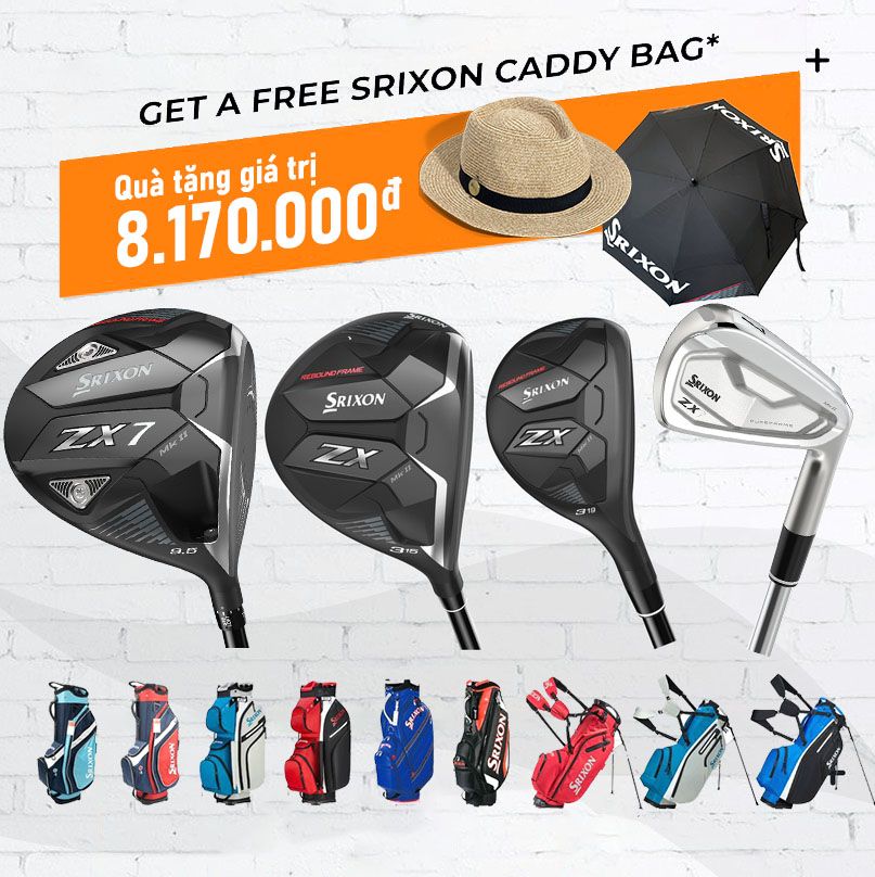 Bộ gậy golf full set 13 gậy XZ7 MK2 Tặng kèm 1 túi gậy, Dù, Nón Evoke