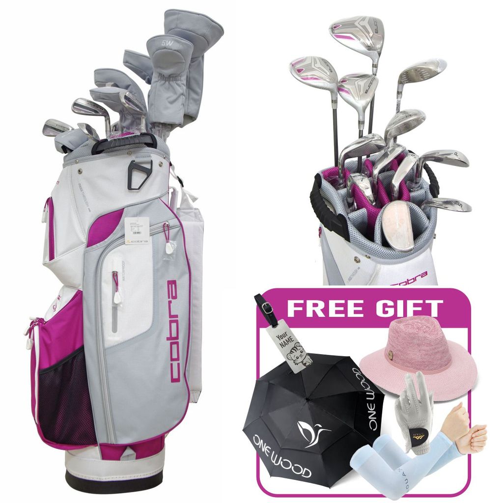 Bộ gậy golf nữ full set Fly XL Graphite L [12 gậy + cart bag] | Cobra