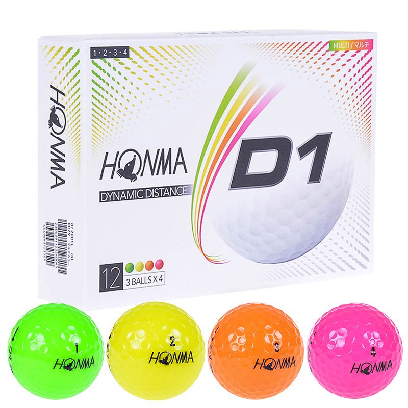 Bóng golf HONMA D1 Multi Color 2021