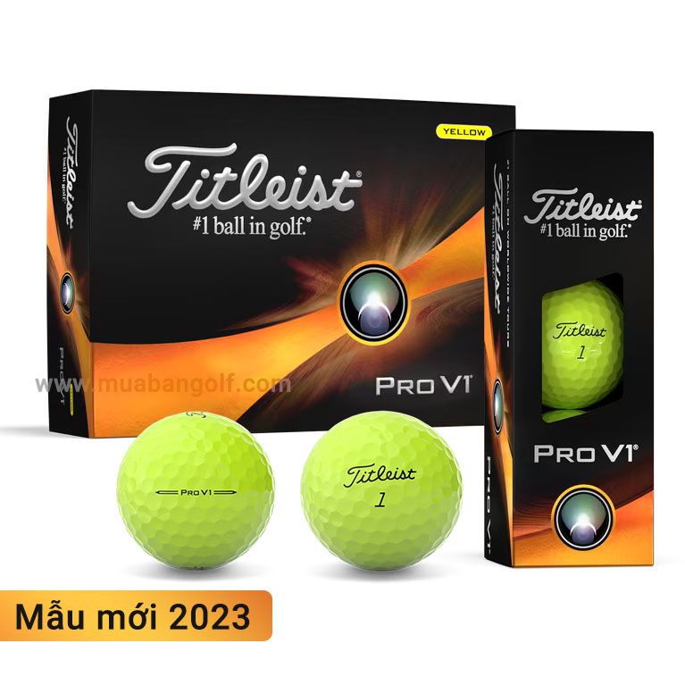 Hộp 12 bóng golf Pro V1 2023 White | Titleist