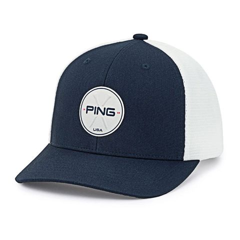 Mũ kết golf DIRECT HEADWEAR STARS AND STRIPES TRUCKER 232 NAVY 36653-101 | PING