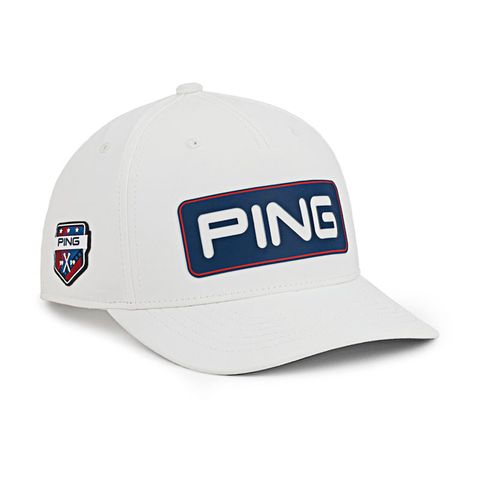 Mũ kết golf DIRECT HEADWEAR STARS AND STRIPES TOUR SNAPBACK 232 WHITE 36654-101 | PING
