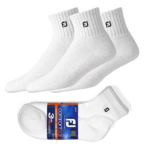 Combo 3 đôi vớ golf nam ComfortSof Quarter size | Footjoy