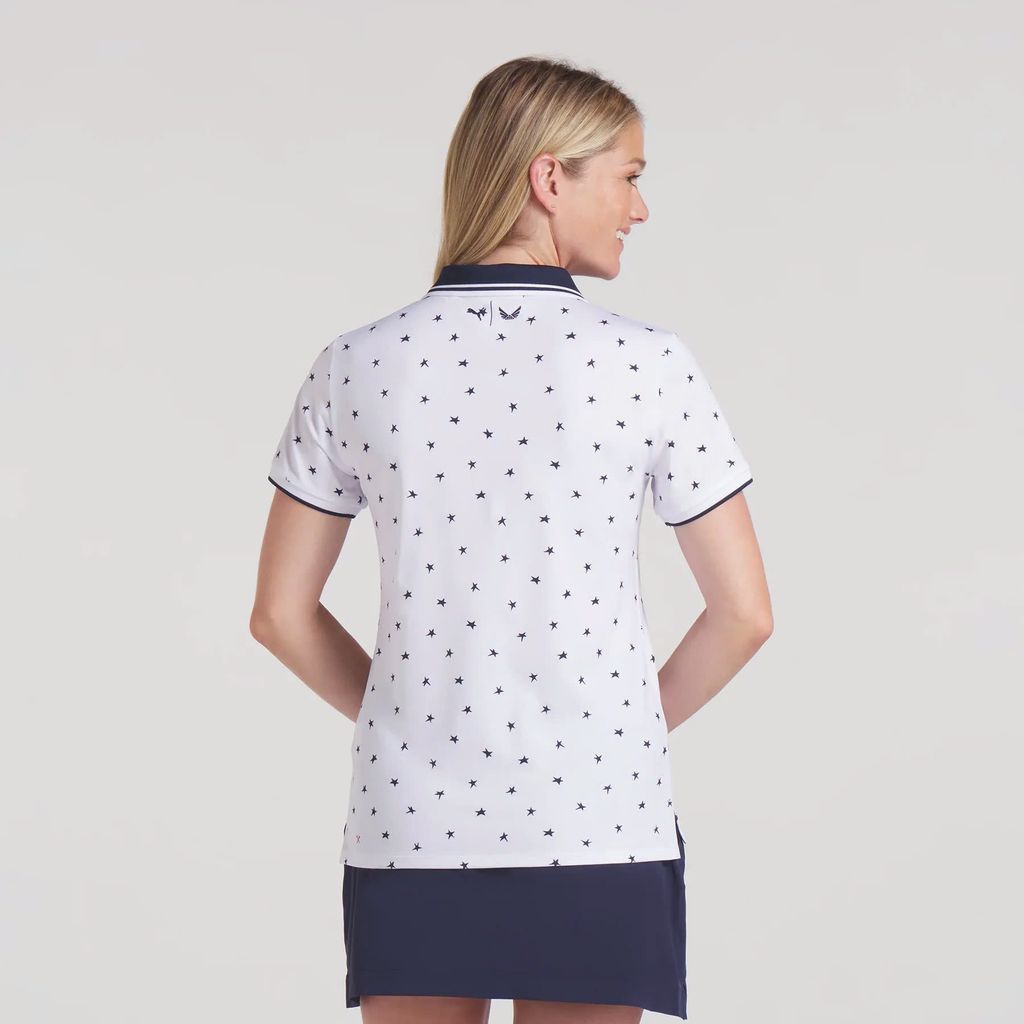 Áo golf nữ tay ngắn W PUMA X VOLITION Dancing Stars Polo 62955301 | PU