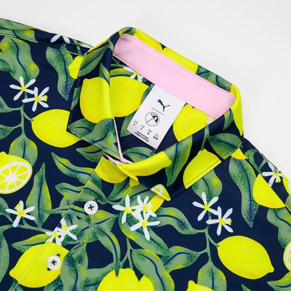 Áo golf nam tay ngắn PUMA X AP Lemon Branch Polo 63029901 | PUMA